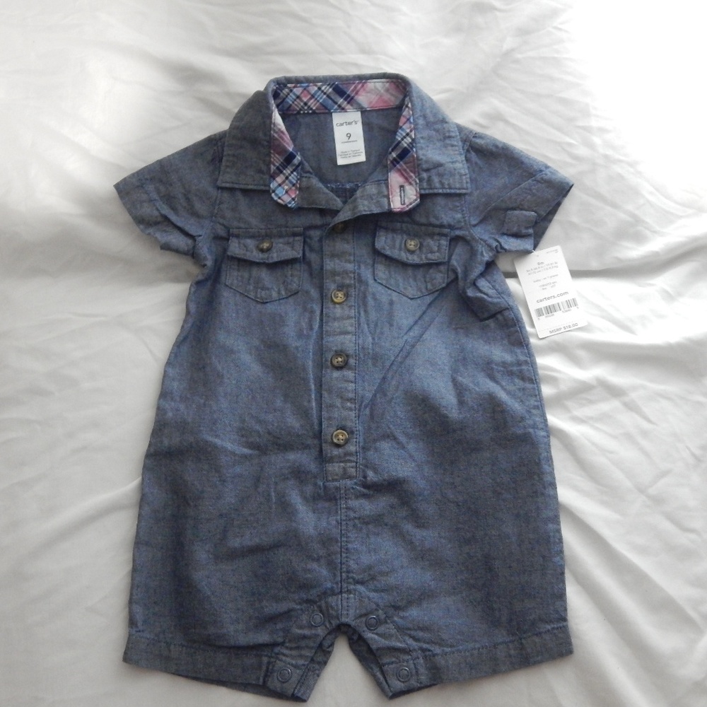 CARTER'S Chambray Romper
